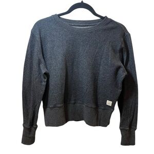 Linksoul women’s sweatshirt boxy Heather charcoal gray XS